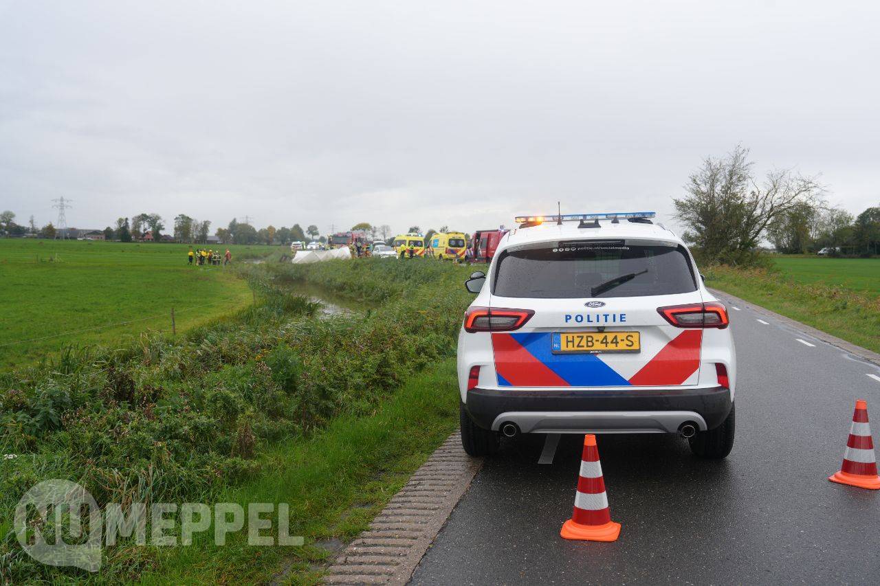 UPDATE: Bestuurder overlijdt na eenzijdig ongeval in Hamingen