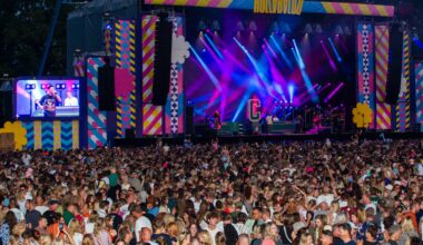Kraantje Pappie op festival Hullabaloo in het Stadspark  Foto