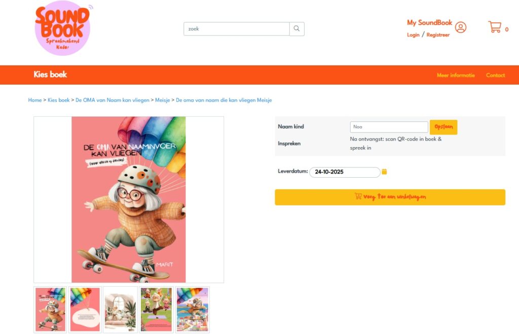 Soundbook bestelproces