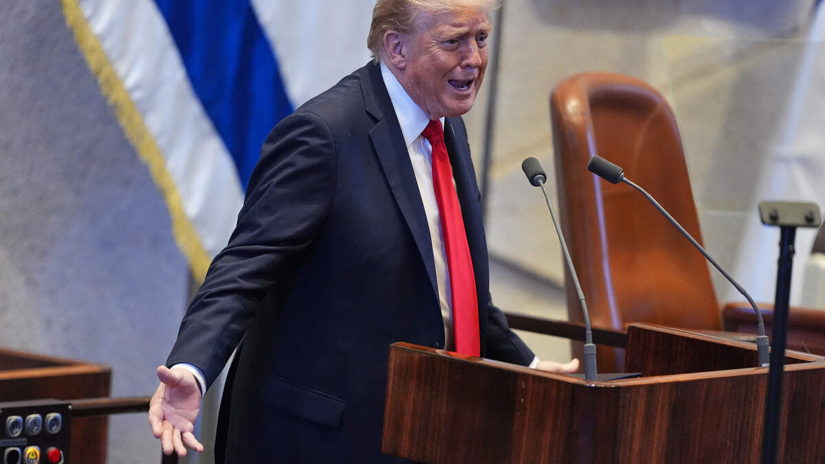 President Trump spreekt de Knesset toe: “Een lange en pijnlijke nachtmerrie is eindelijk voorbij” - De Standaard