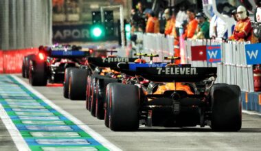 Aangepaste startopstelling Formule 1 GP Singapore 2025
