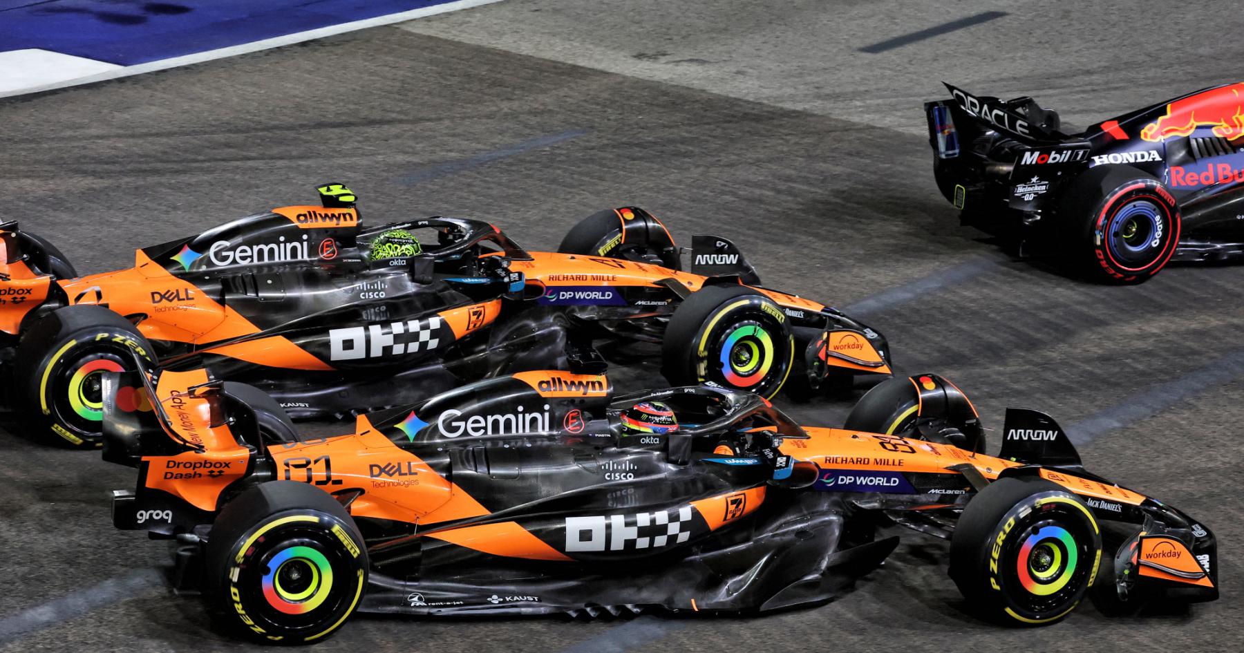 McLaren kondigt grondige nabespreking aan na touché Norris en Piastri