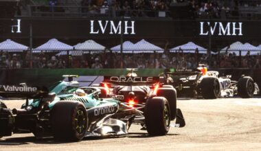 Aangepaste startopstelling Formule 1 GP Mexico 2025