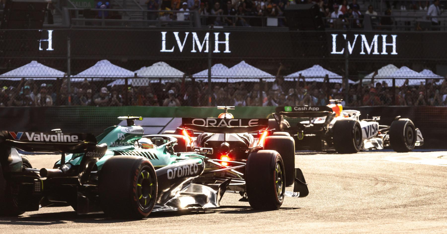 Aangepaste startopstelling Formule 1 GP Mexico 2025