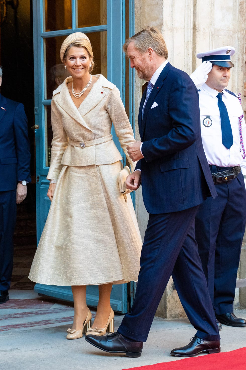koningin maxima en koning willem alexander op werkbezoek in frankrijk