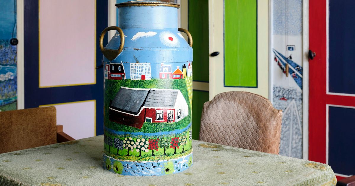 Een melkbus van kunstenaar Ruurd Wiersma duikt op in een kringloop: "Voor 20 euro"