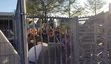 Het is niet voor het eerst dat fans van Kozakken Boys zich hebben misdragen (foto: RTV Utrecht).