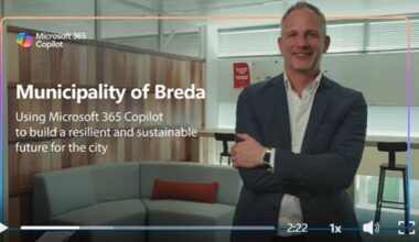 Kritiek op gemeente Breda na deelname aan Microsoft-video (bron: Linkedin).