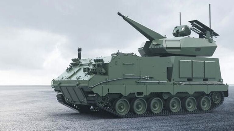 De Skyranger detecteert en beschiet drones (foto: ministerie van defensie)