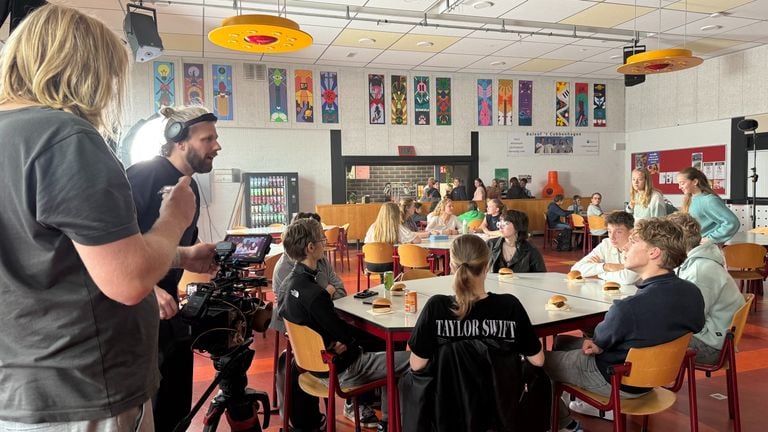 De opnames van de film (foto: Jos Verkuijlen).