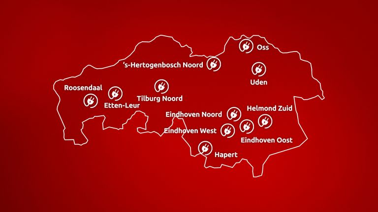 Dit zijn de Brabants verdeelstations die onder druk staan tijdens piekmomenten.