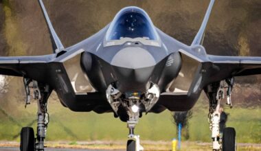 Een F-35 op Vliegbasis Volkel (Foto:ANP)