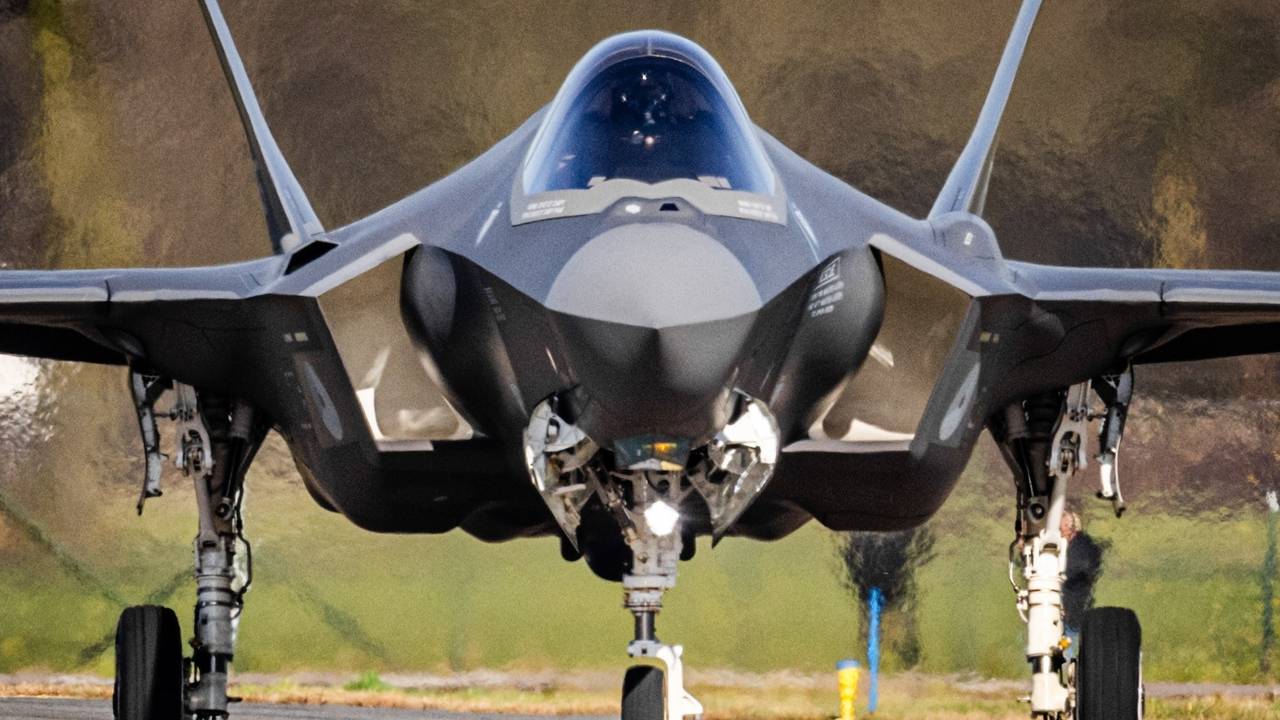 Een F-35 op Vliegbasis Volkel (Foto:ANP)