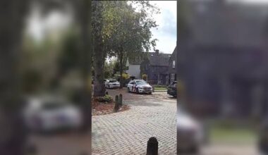 De politie kon de verdachte snel aanhouden (foto: Dtv Nieuws).