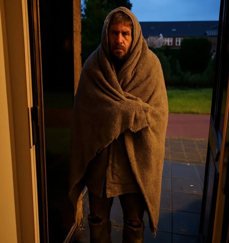 Een met AI gegenereerde (en dus neppe) insluiper (foto: Instagram/Politie Meierij). 