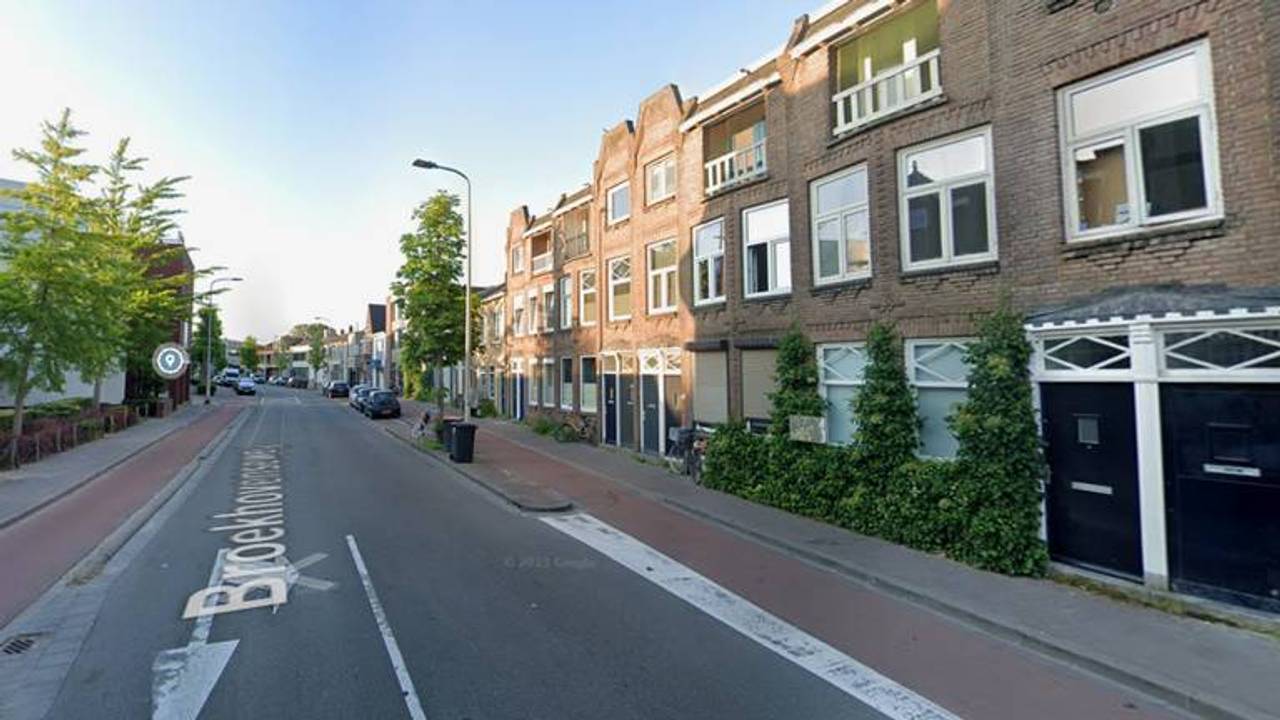 Paul spande een touw over het fietspad aan de Broekhovenseweg (foto: Google Maps).