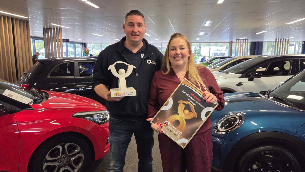 Maikel en Ilse Janssen, eigenaren van de beste autogarage van Nederland (foto: Noël van Hooft).