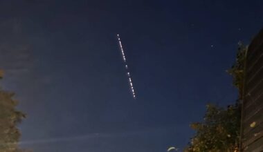Een lichtjesslinger was donderdagochtend te zien in Brabant (foto: Willem de Nennie).