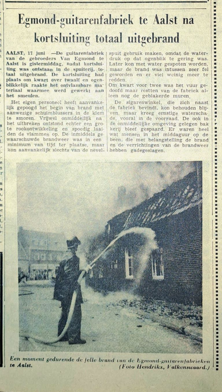 Vele fabrieken van de familie Egmond gingen in rook op.