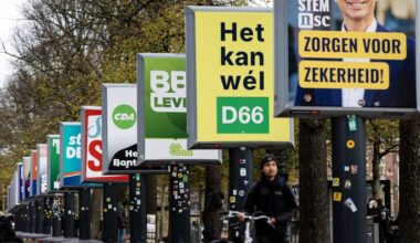 Wie vroeg gaat stemmen houdt het droog (foto: ANP)