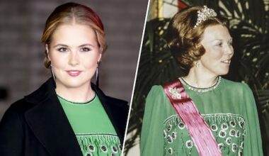 Prinses Amalia draagt jurk van oma Beatrix bij viering 750 jaar Amsterdam