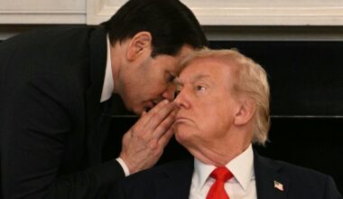 Minister Rubio van Buitenlandse Zaken fluisterde president Trump gister tegen middernacht in dat een akkoord dichtbij is