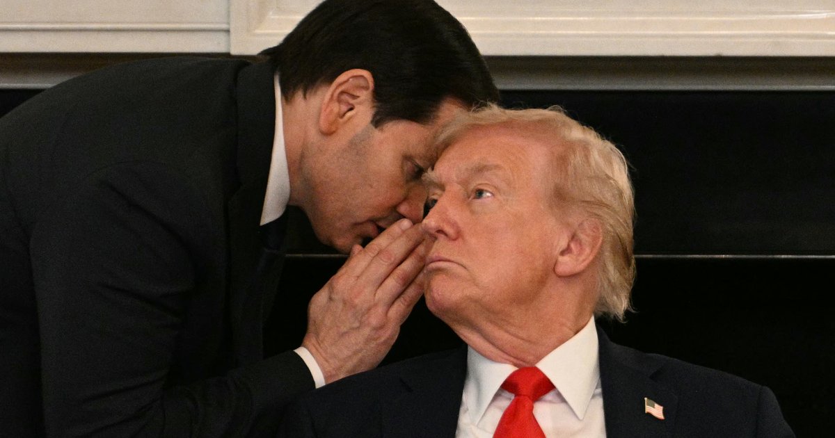 Minister Rubio van Buitenlandse Zaken fluisterde president Trump gister tegen middernacht in dat een akkoord dichtbij is