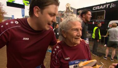 4 Mijl: Mariet van 81 liep met drie kleinzonen: 'Volgend jaar zijn we er gewoon weer hoor!' - RTV Noord