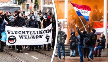 Dit is hoe de demonstraties voor én tegen het AZC in Schiedam verliepen
