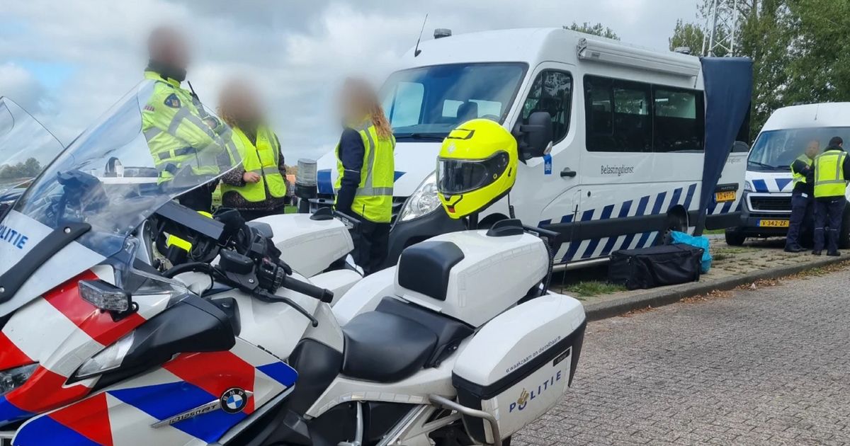 Grote verkeerscontrole bij Drachten: 32 bekeuringen, 368.000 euro geïnd