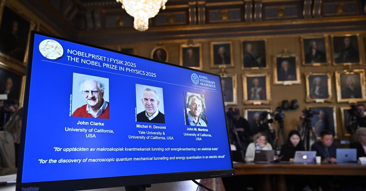 Met elektronen in een ijskoud elektronisch circuit maakten deze Nobelprijswinnaars de quantumwereld bijna tastbaar