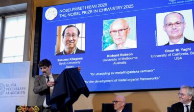 Nobelprijswinnaars creëerden grote ruimtes om moleculen in te vangen