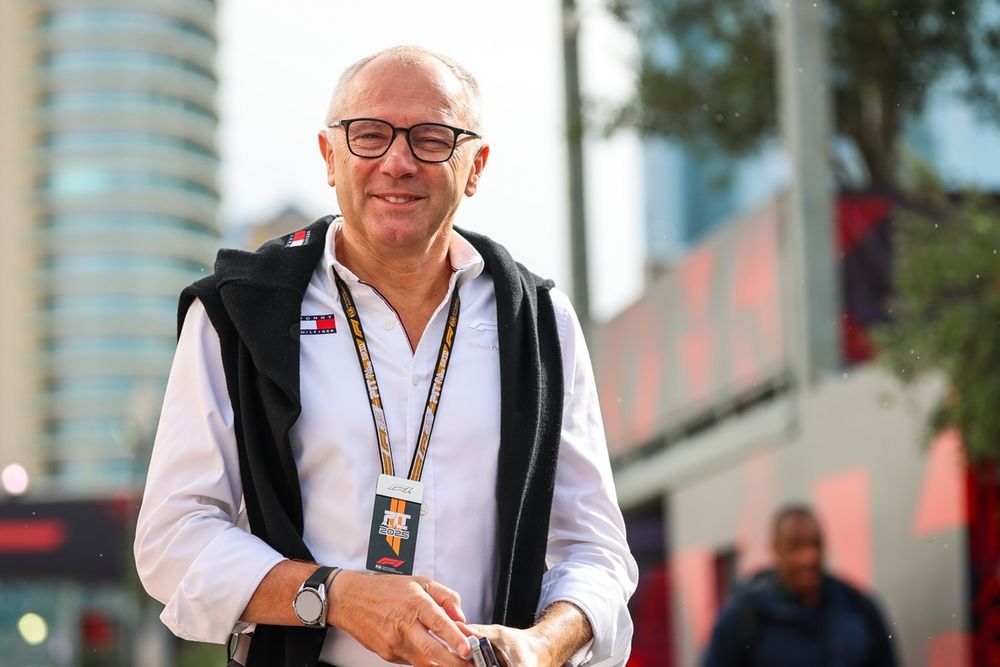 F1 CEO Stefano Domenicali walks in the paddock 