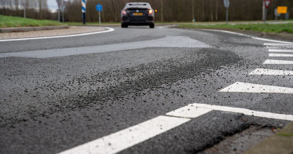 En weer gaat de N348 op de schop: asfalt kan zwaar verkeer niet aan