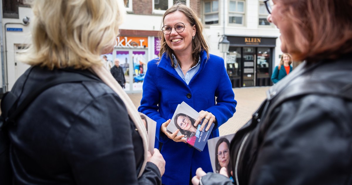 ChristenUnie-leider Mirjam Bikker voert campagne in Katwijk