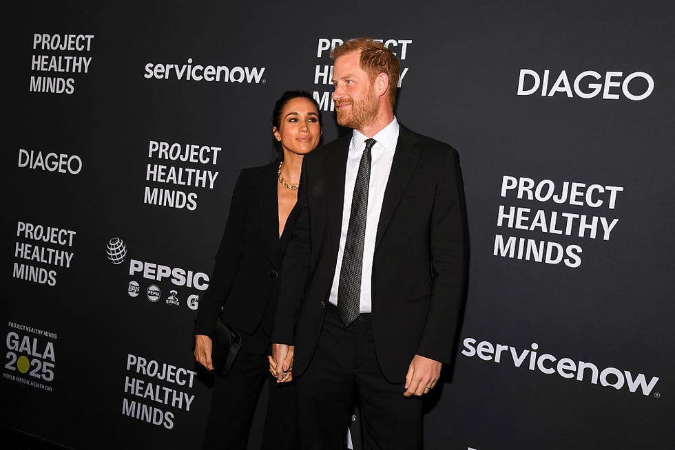 meghan, duchess of sussex, prince harry, duke of sussex at project healthy minds world mental health day festival held at spring studios on october 9, 2025 in new york, new york. (photo by kristina bumphrey/variety via getty images)