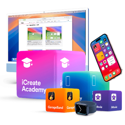 iCreate Academy-blokken met iMac