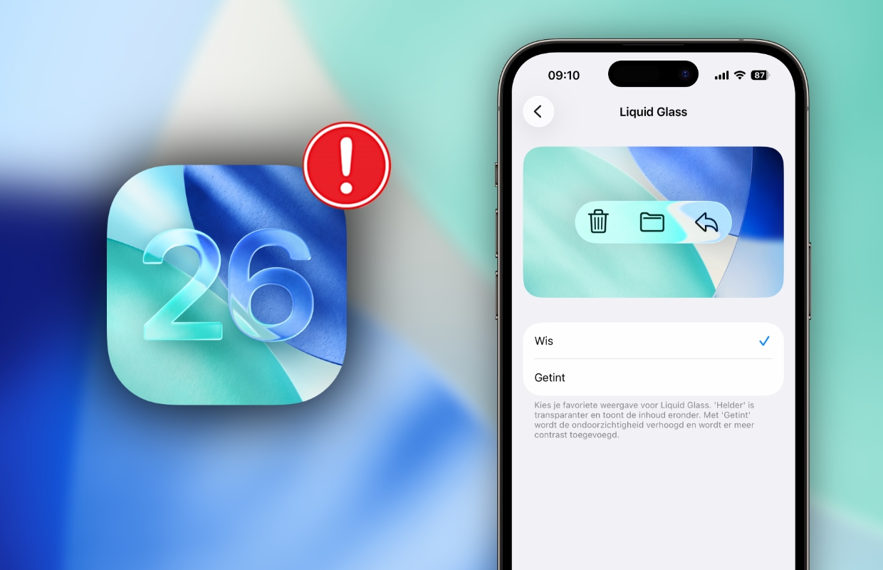 ios 26 liquid glass uitzetten
