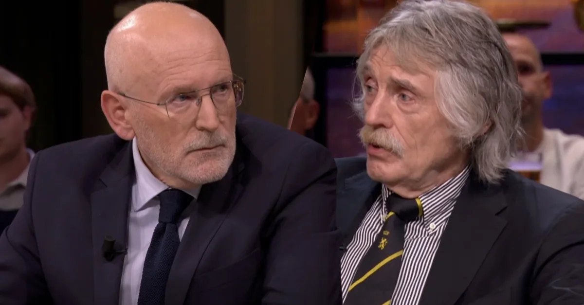 Johan Derksen tegen Frans Timmermans: 'Jij zet 2,5 miljoen Wilders-stemmers buiten de deur!'