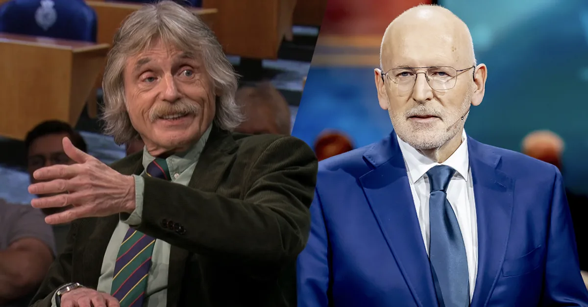 Johan Derksen: 'Op deze manier jaagt Frans Timmermans de kiezers naar Geert Wilders'
