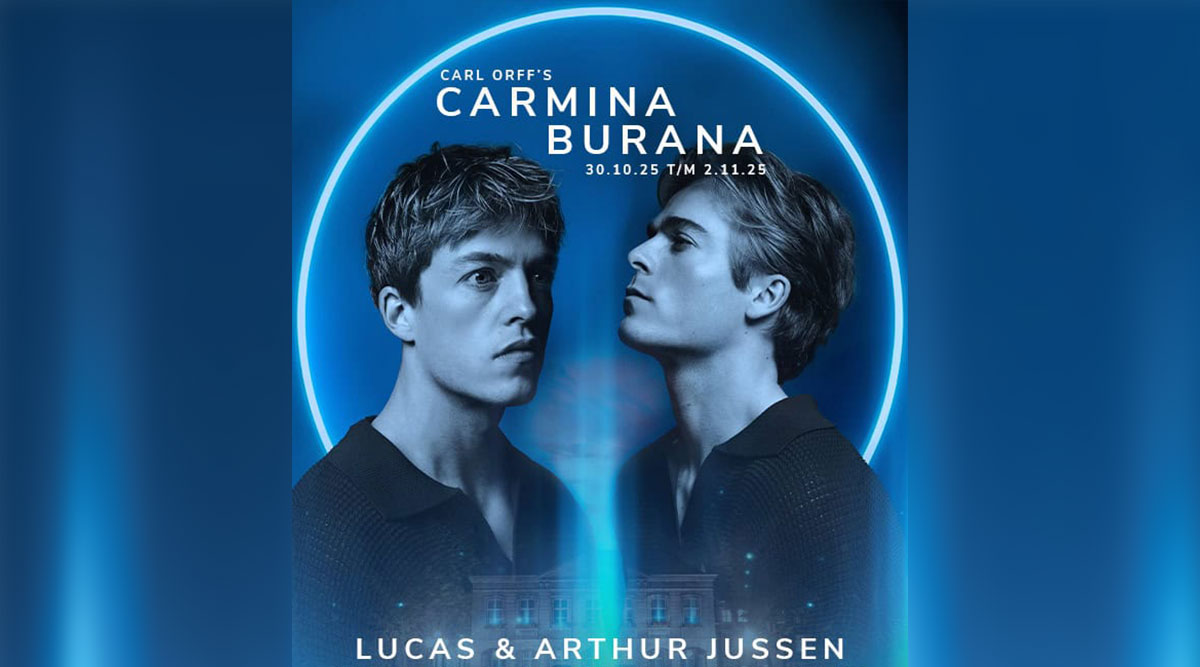 De poster van Carmina Burana met Lucas en Arthur Jussen.