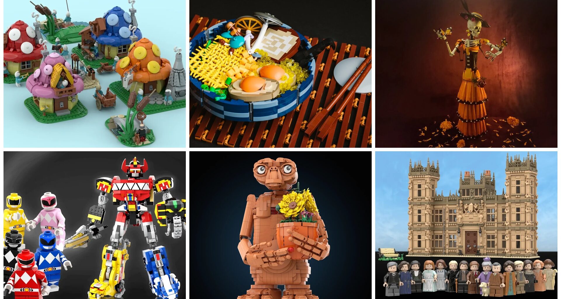 Power Rangers, Smurfen, Downton Abbey, E.T. en meer · BrickTastic