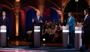 zo zag het eerste grote tv-debat eruit