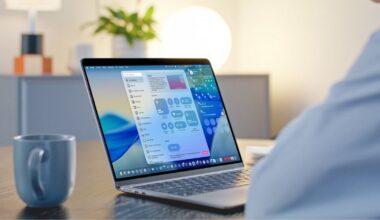 MacBook met Bedieningspaneel