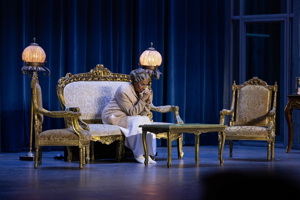 Patty Brard als koningin Wilhelmina in Stars on Stage: Soldaat van Oranje