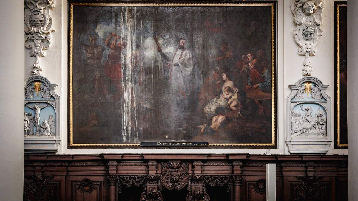 Restauratie stoomt dertien enorme schilderijen in Mechelse kerk klaar voor 500 jaar Margareta: “Een van de rijkste barokmeesterwerken”
