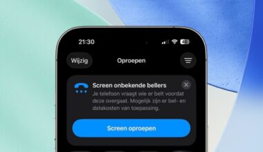 Screen onbekene bellers3