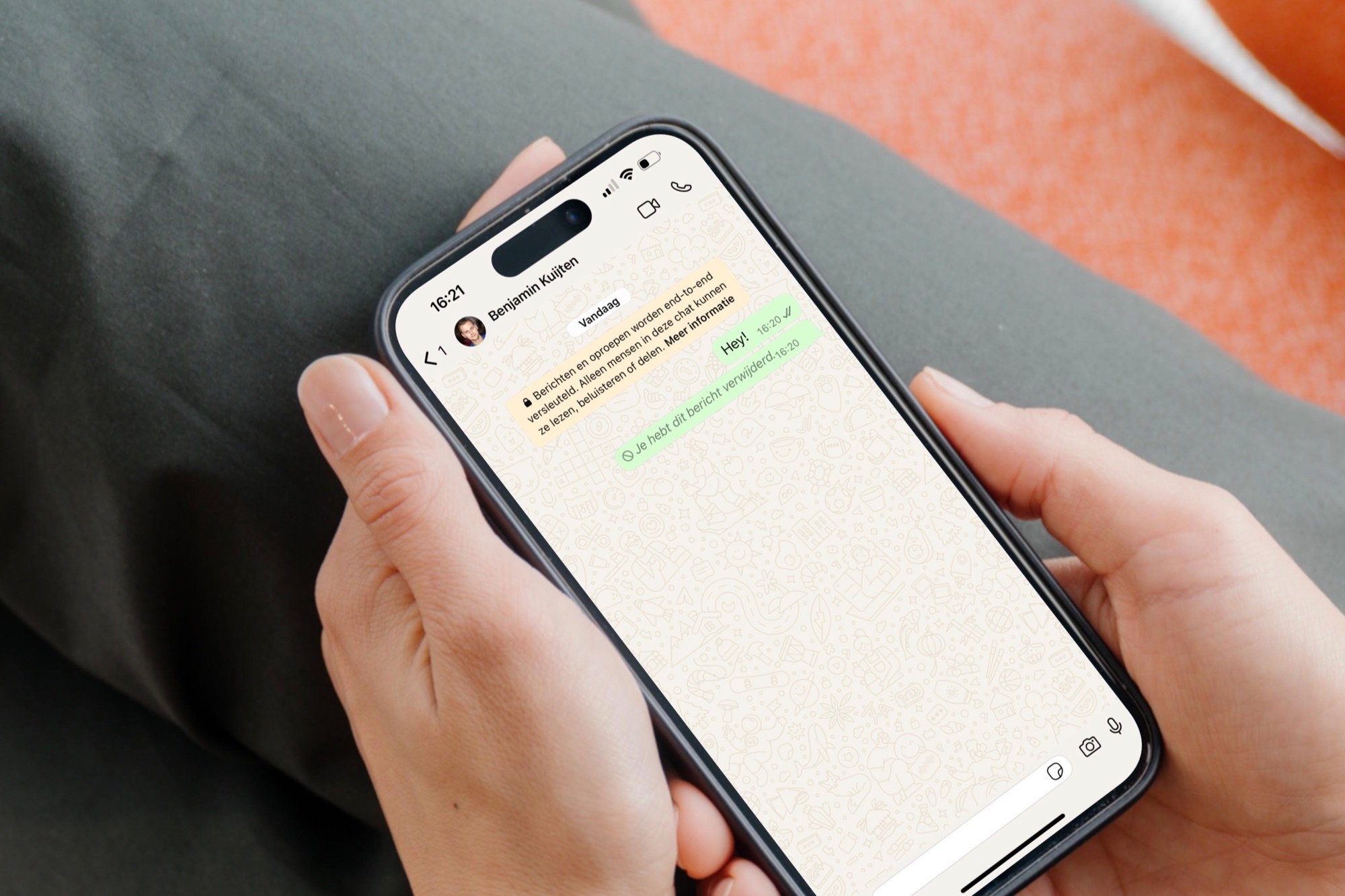 WhatsApp bericht verwijderen voor iedereen