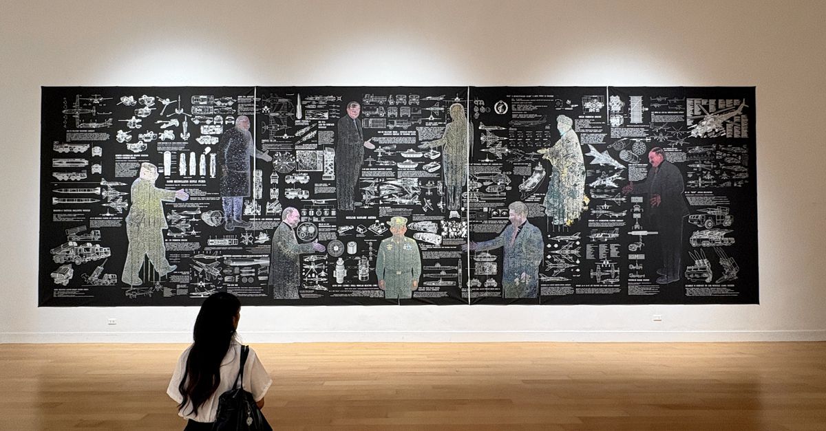 Op een tentoonstelling in Bangkok werden kunstwerken verwijderd na kritiek van China