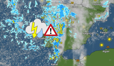 Onweer en zware regenval: kans op noodweer in Portugal en Spanje - Weer & Radar